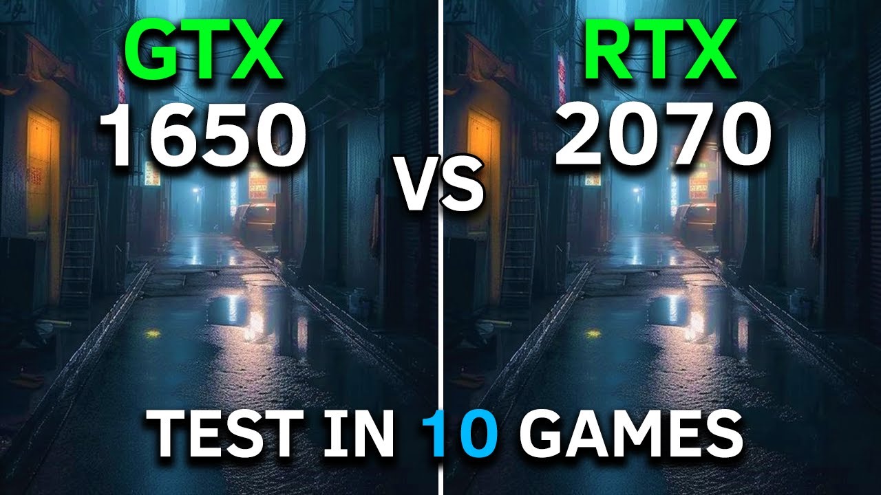 GTX 1650 vs RTX 2070 | Test In 10 Games at 1080p | How Big is The Difference?