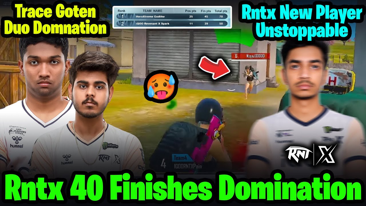 Tracegod Goten DUO Domination🥵 RNTX 40 Finishes Unstoppable😱| RNTX Matches Highlights