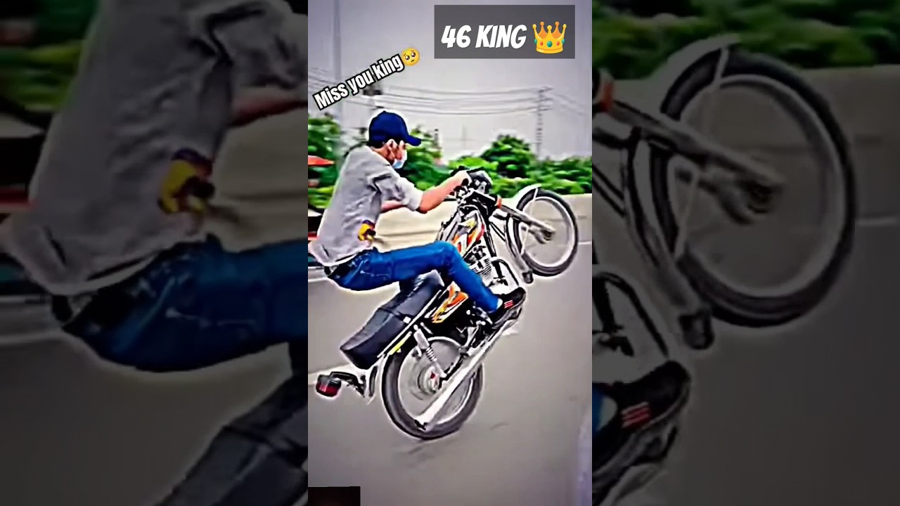 One wheeling by shah NAWAZ KING | 46 KING | zigzag welling #stunt #rider #shahnuwaz