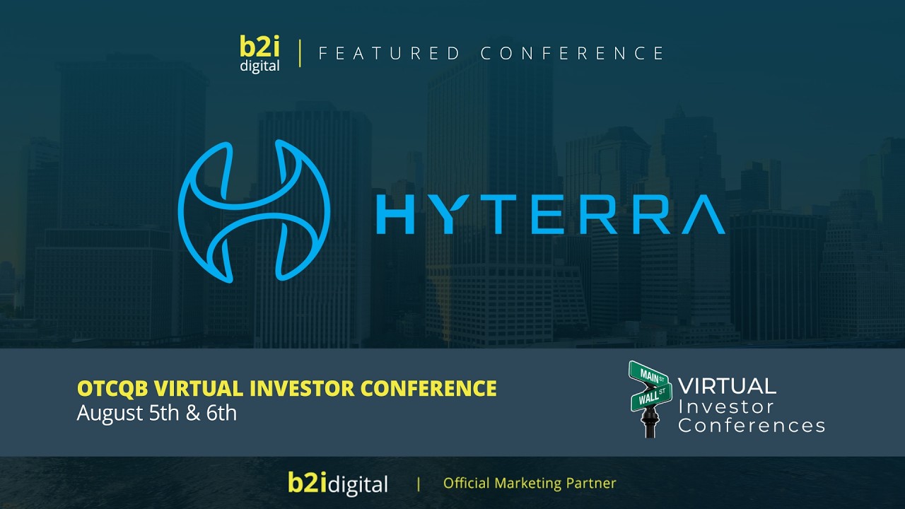 HyTerra Ltd. (OTCQB: HYTLF | ASX: HYT) &mdash; OTCQB Virtual Investor Conference