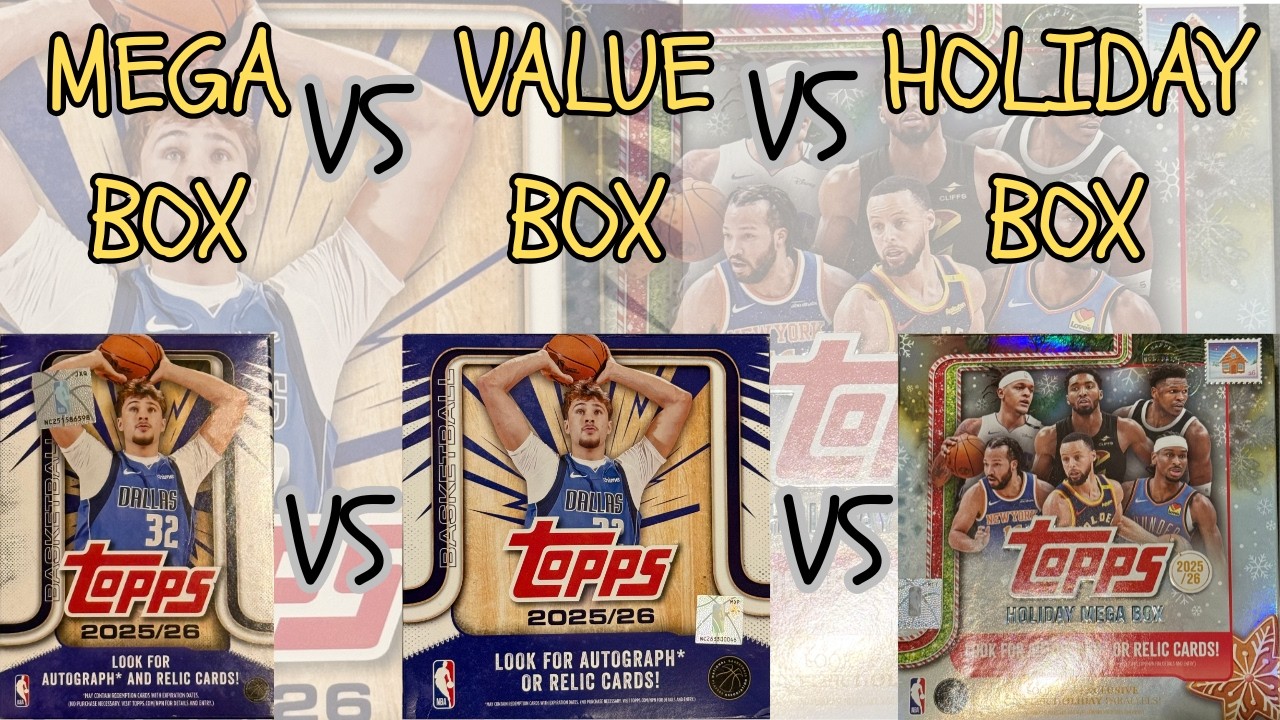 Topps Basketball 2025-26 Megabox vs ValueBox vs  Holiday Megabox Round 1
