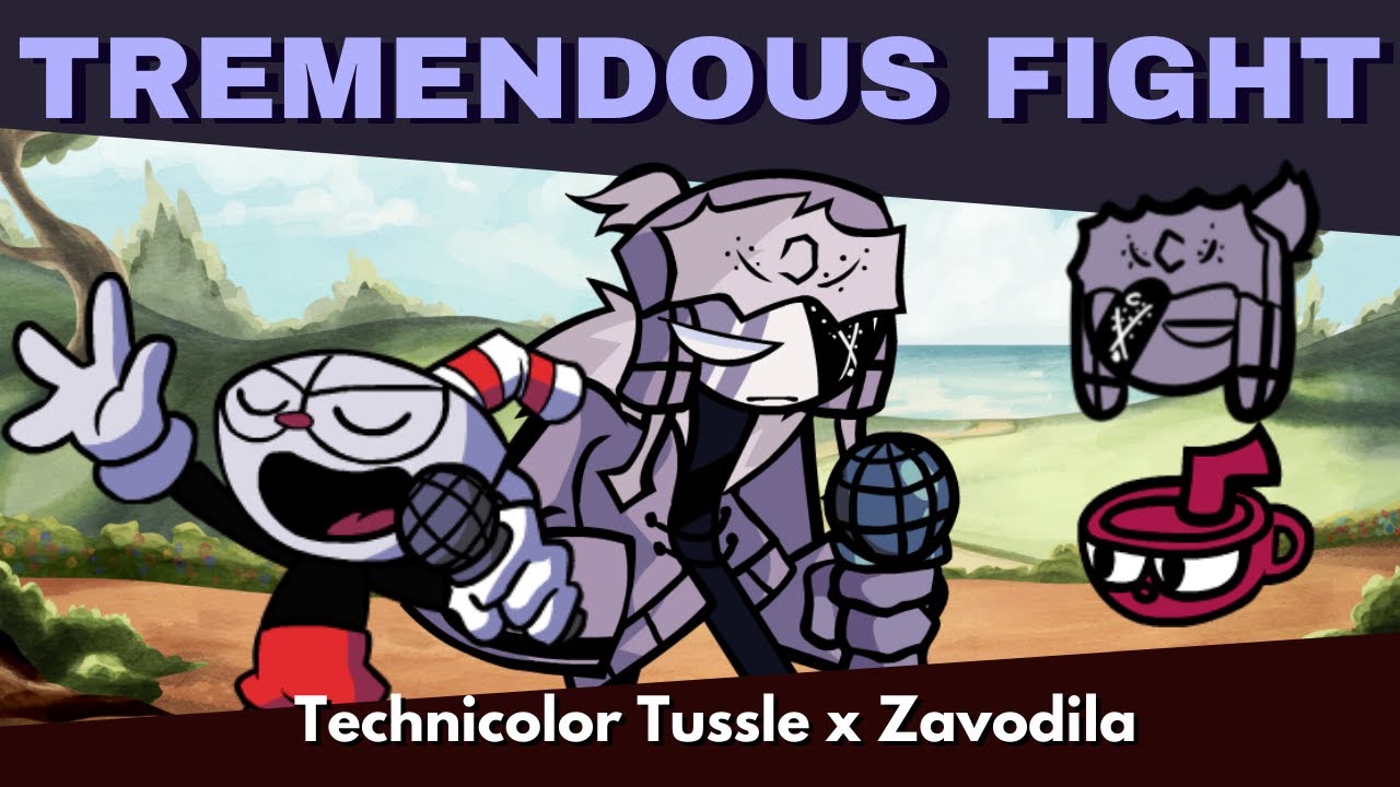 Tremendous Fight [ Cuphead vs Ruv | Technicolor Tussle x Zavodila ] Friday Night Funkin' Mashup