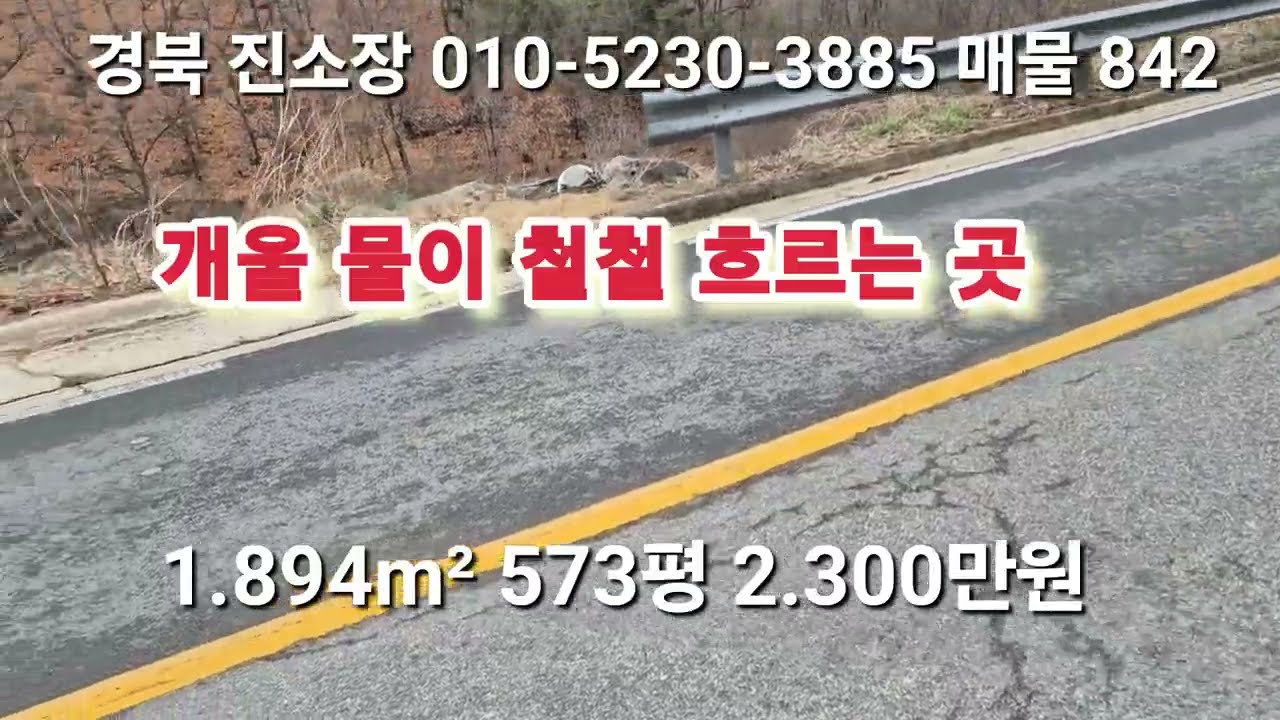 매물 842 # 진소장 부동산 #의성부동산 #군위부동산 #안동부동산 #의성 땅 매매 #군위 땅 매매 #과수원 매매 #촌집 매매 #임야 매매 