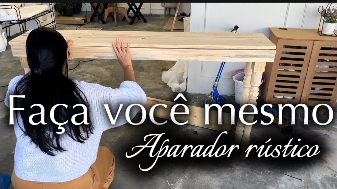 Fiz o aparador rústico e ficou maravilhoso