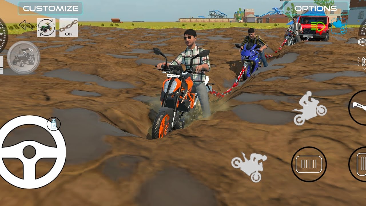 Drive KTM, bullet and Yamaha bike in the game 😱#bike #yamaha#ktm
