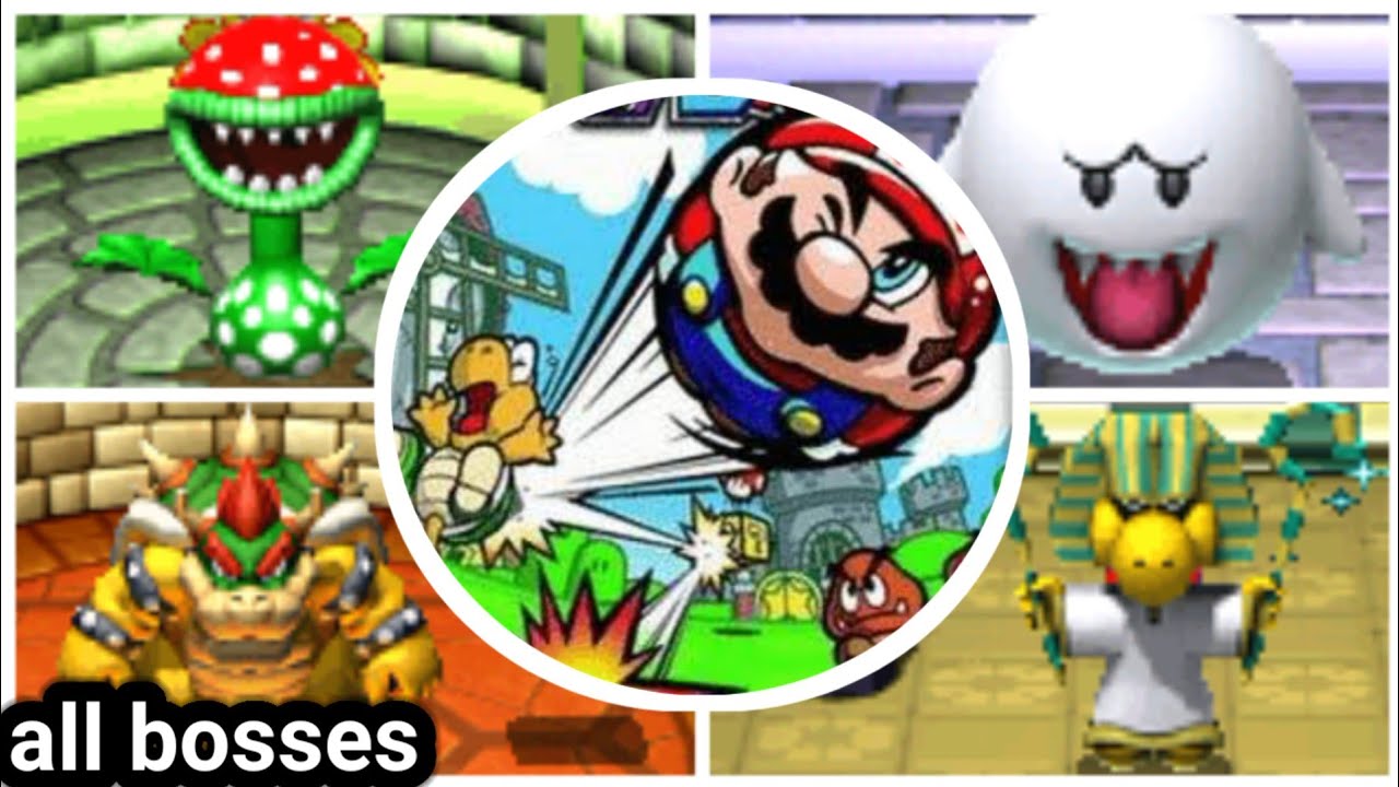 Mario Pinball Land - all bosses + ending