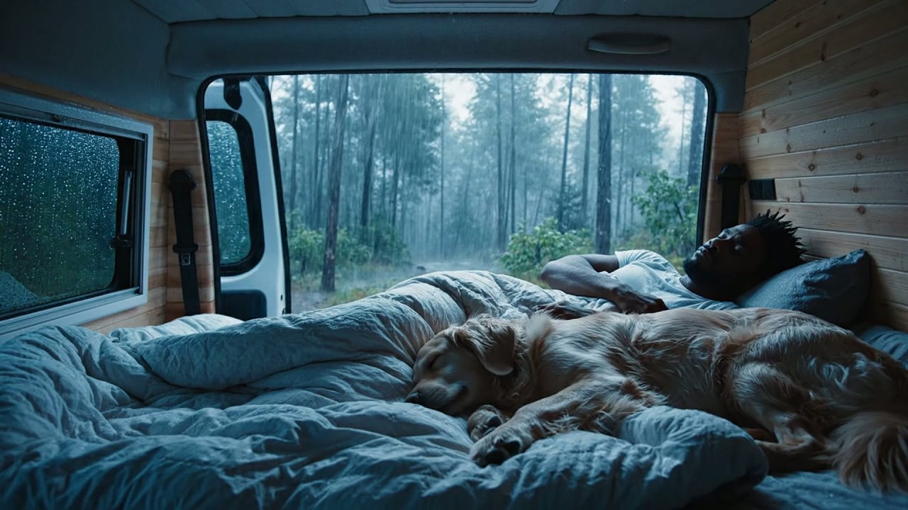 Stress-Free Sleep in Minutes: Cozy Car Rain & Thunder Sounds to Soothe Your Mind and Body