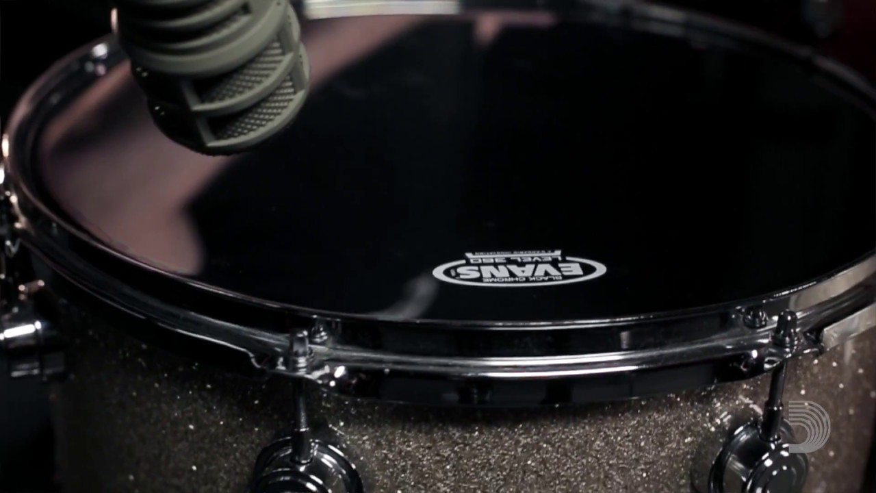 Пластики для барабанов Evans: Black Chrome Tom Heads