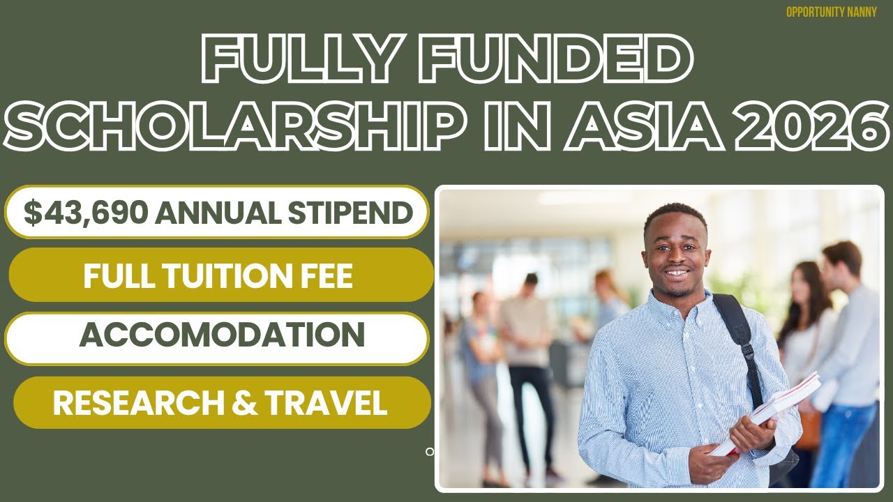 🌏 Fully Funded Scholarship 2026/27 🎓 Hong Kong fellowship scheme | Tuition, Stipend & Accommodation