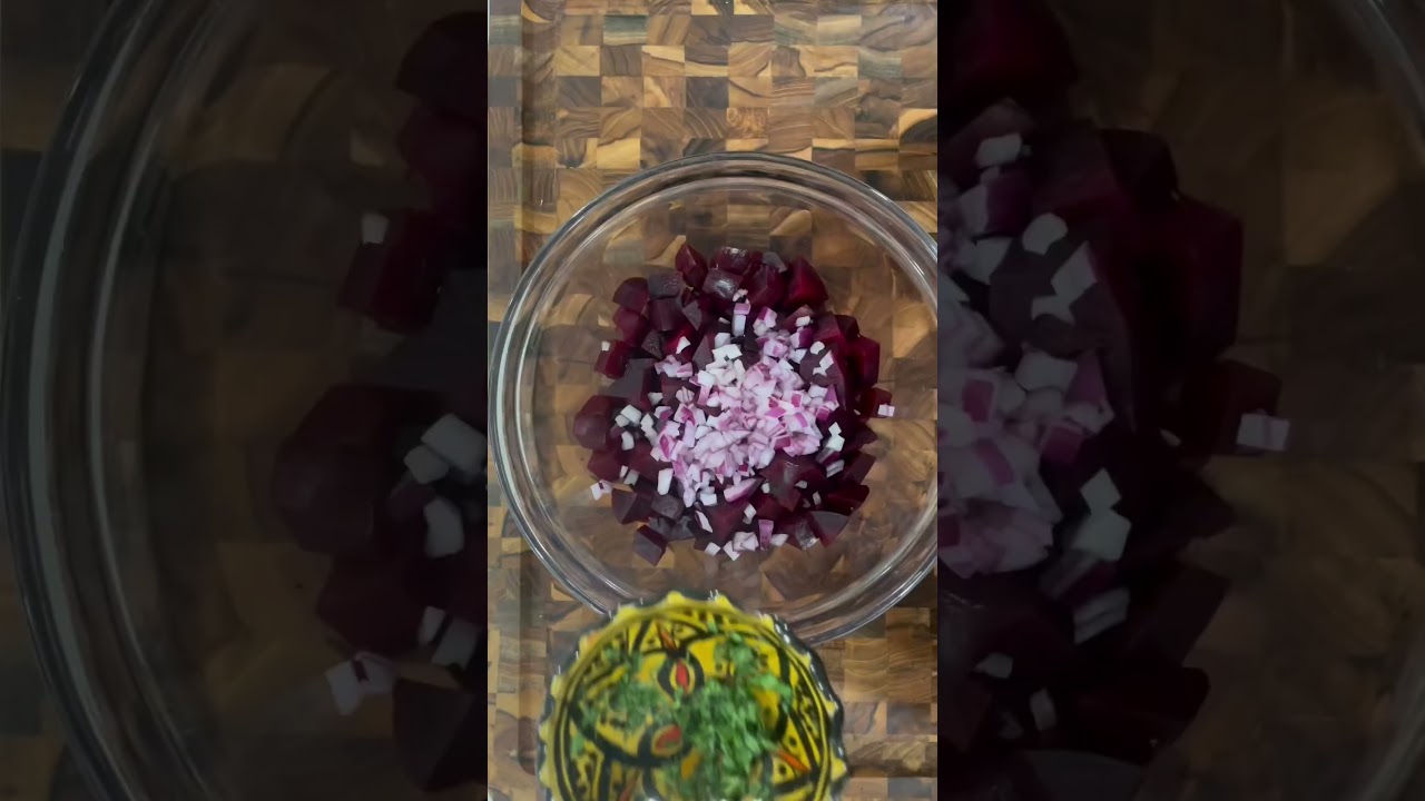Moroccan Beet Salad: A Burst of Flavor in Every Bite!                                 #shorts #beet