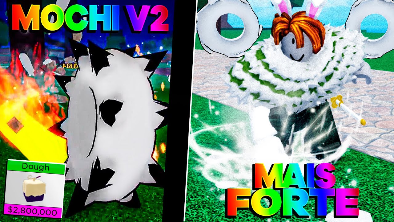 NOVA FRUTA MAIS FORTE DOUGH V2 DESPERTADA NO BLOX FRUITS! UPDATE 17.3 - ROBLOX