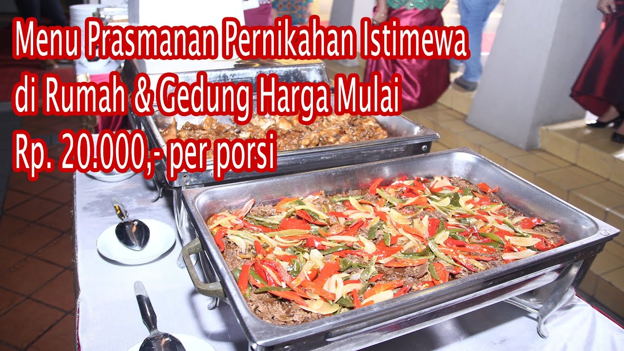 Menu Prasmanan Pernikahan Murah dan Enak Harga Mulai 20 Ribu