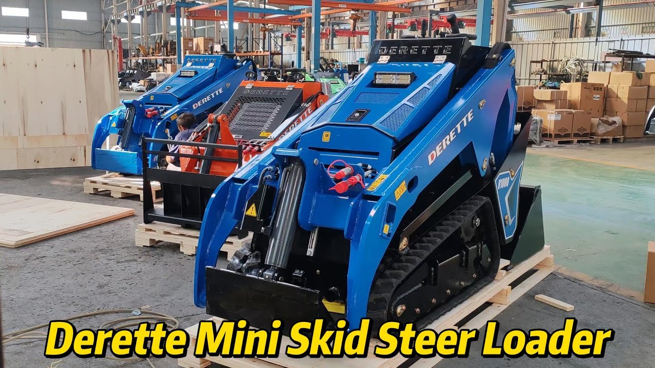 Derette mini skid steer loader daily shipping
