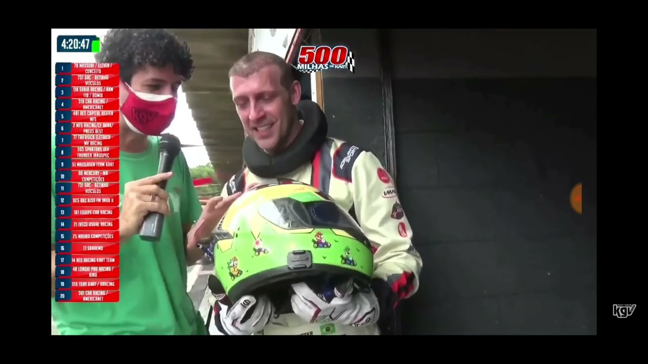 Liderei as 500 milhas de Kart profissional na TV e olha no que deu!