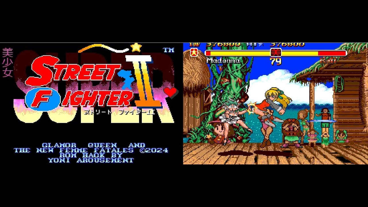 Bishoujo Super Street Fighter II: Glamor Queen (Hack of Super SF II) Genesis -  Walkthrough