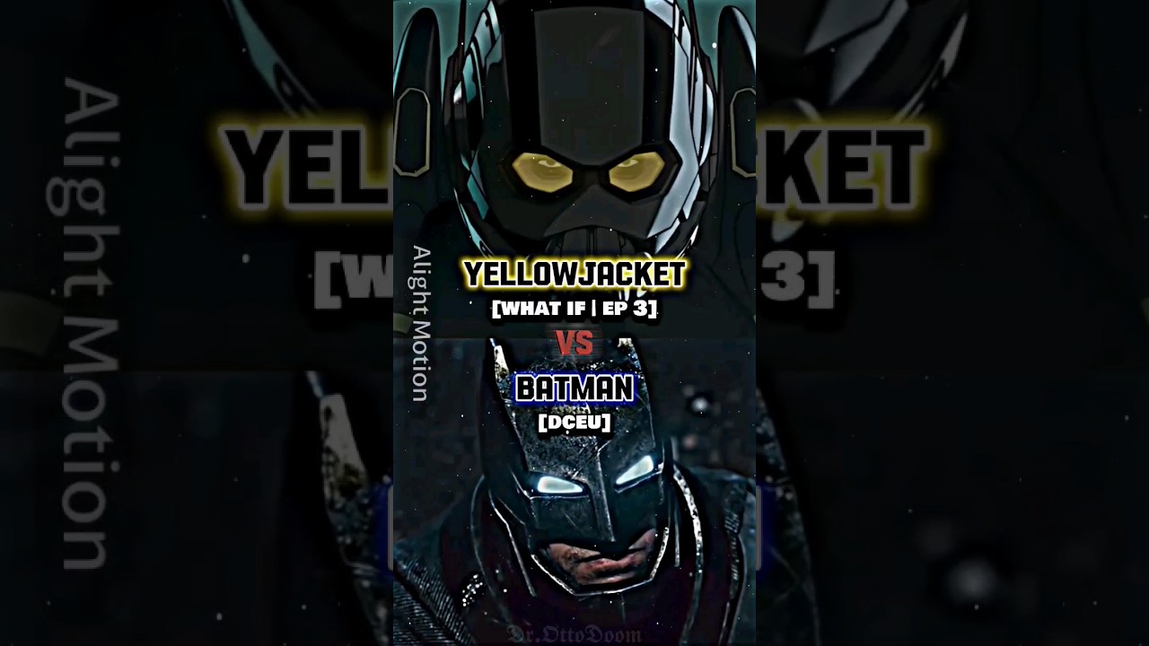 Batman Vs Yellowjacket #youtubeshorts #marvel #batman #avengers #dc #edit #shorts #antman