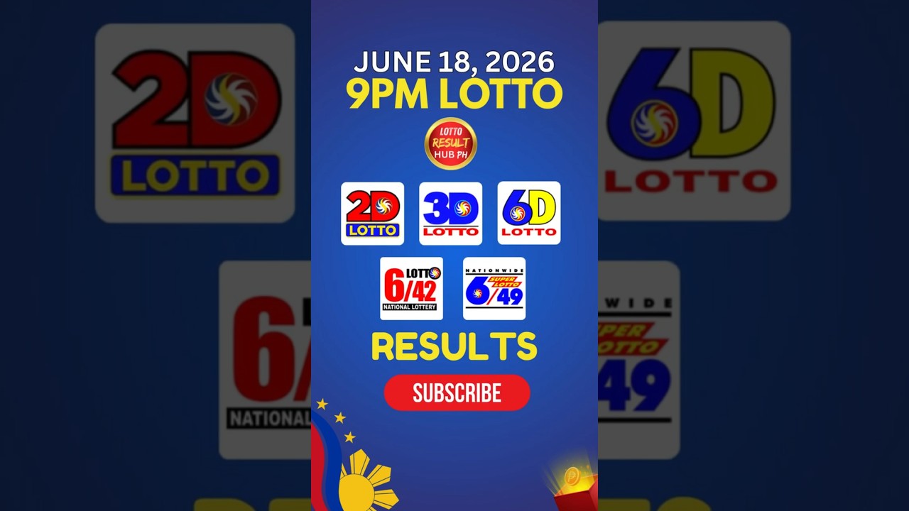 Recap: 9PM Lotto Result Today June 18, 2026 PCSO | 6/49 | 6/42