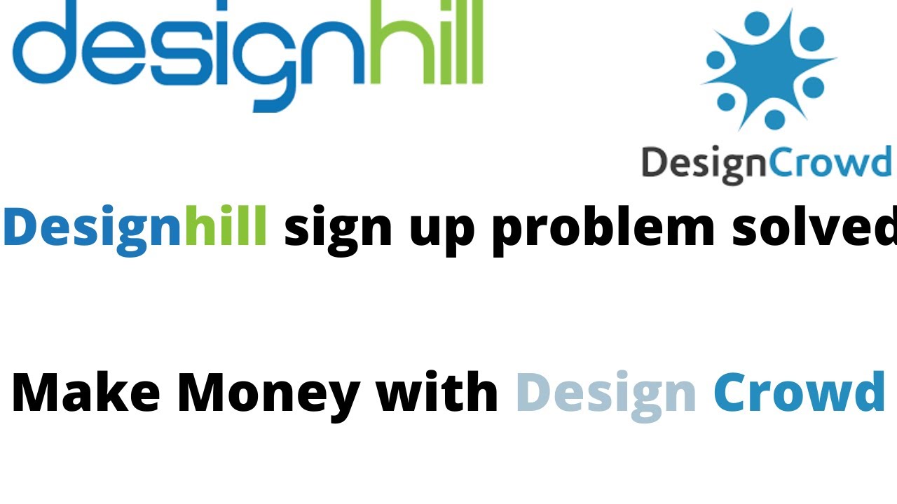 How to designhill sign up problem solved! How to Make Money from Design Crowd