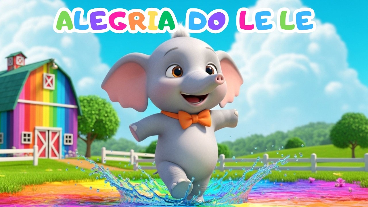 Alegria Colorida na Fazendinha 🐘🌈 Música Infantil! | Musical 🎶 Amiguinhos da Fazendinha 🎶 Elefante 🎶