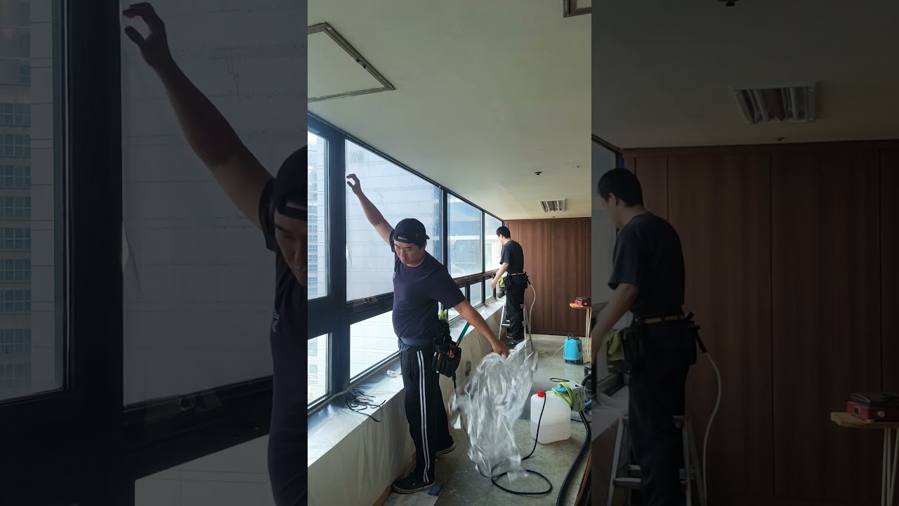 구로 선경 오피스텔 기부착 제거, vlt35 작업중