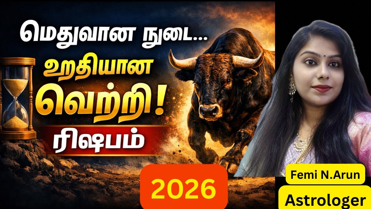 மெதுவான நடை… உறுதியான வெற்றி! | ரிஷபம்”2026!!!