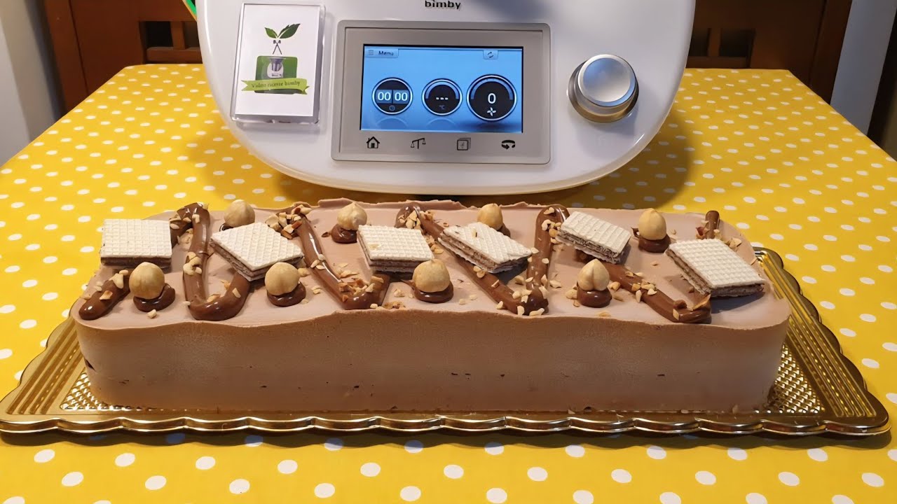 Semifreddo alla nutella con wafer per bimby TM7 TM6 TM5 TM31 TM21