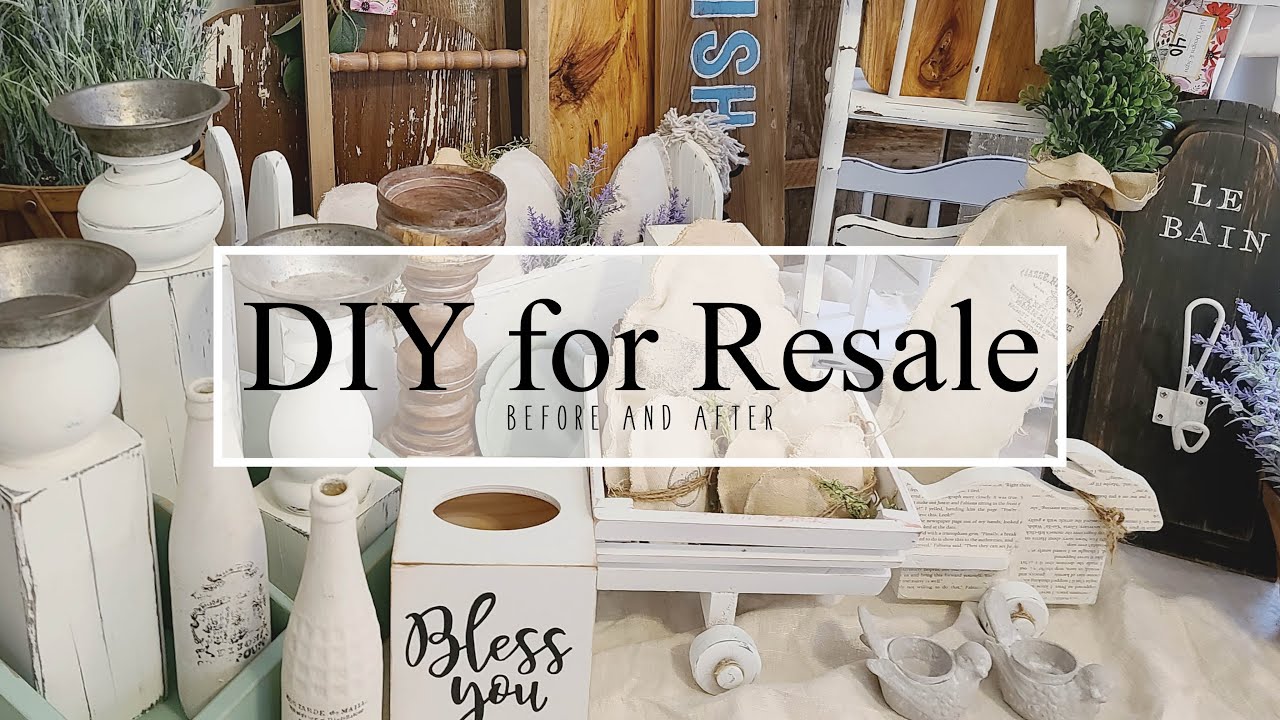 DIY for Resale • Thrift Flip • Upcycle • Candlesticks  • Bread Boards • Spring decor • Painting tips