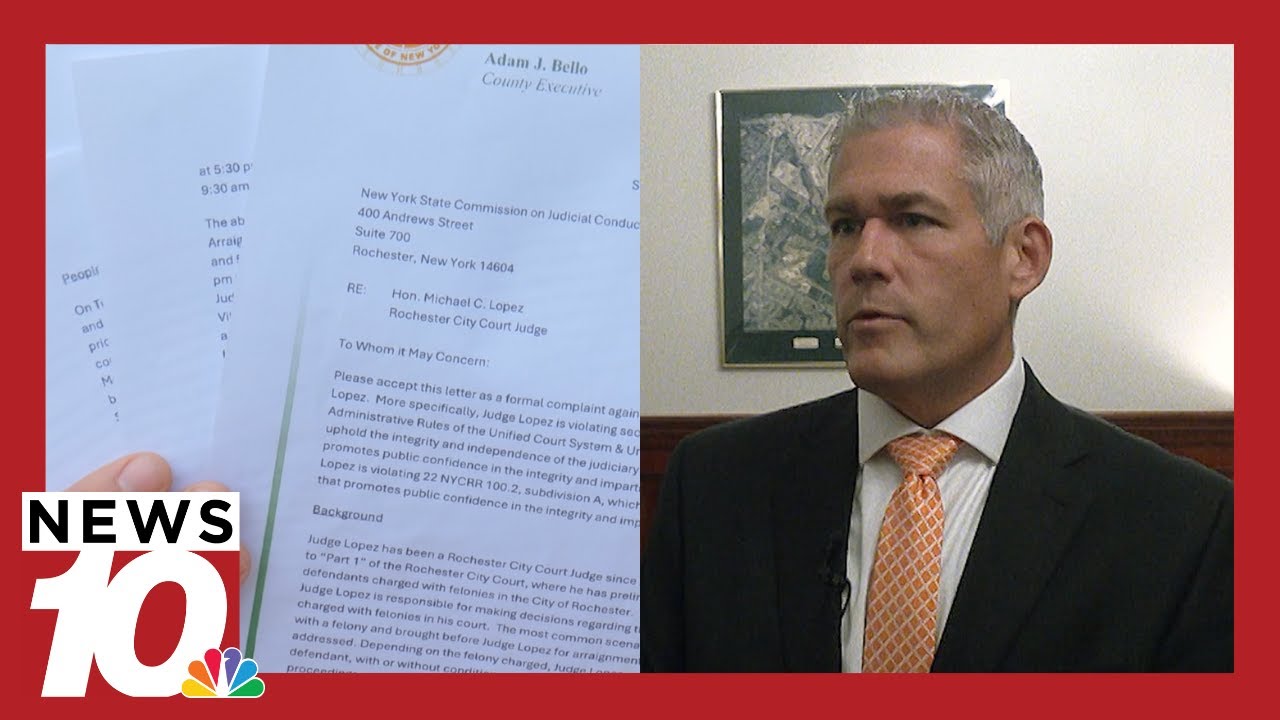 Monroe County Executive files formal complaint against Rochester City Court Judge