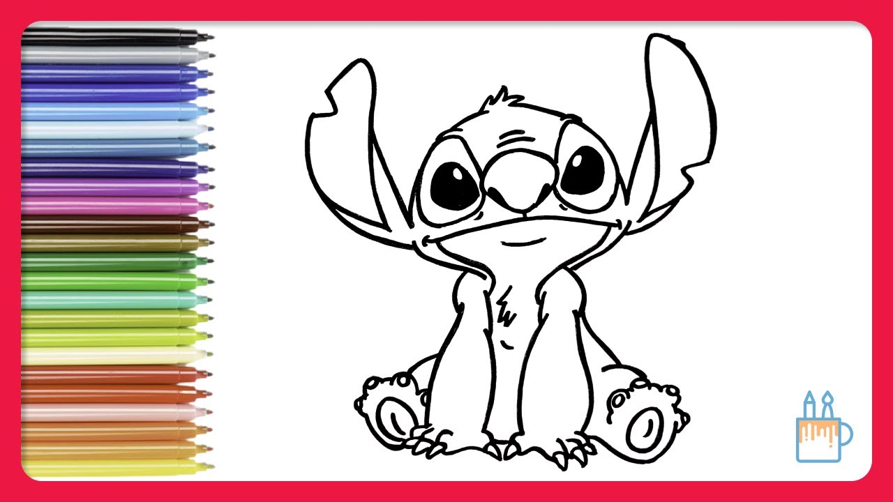 Vamos desenhar e colorir o Stitch