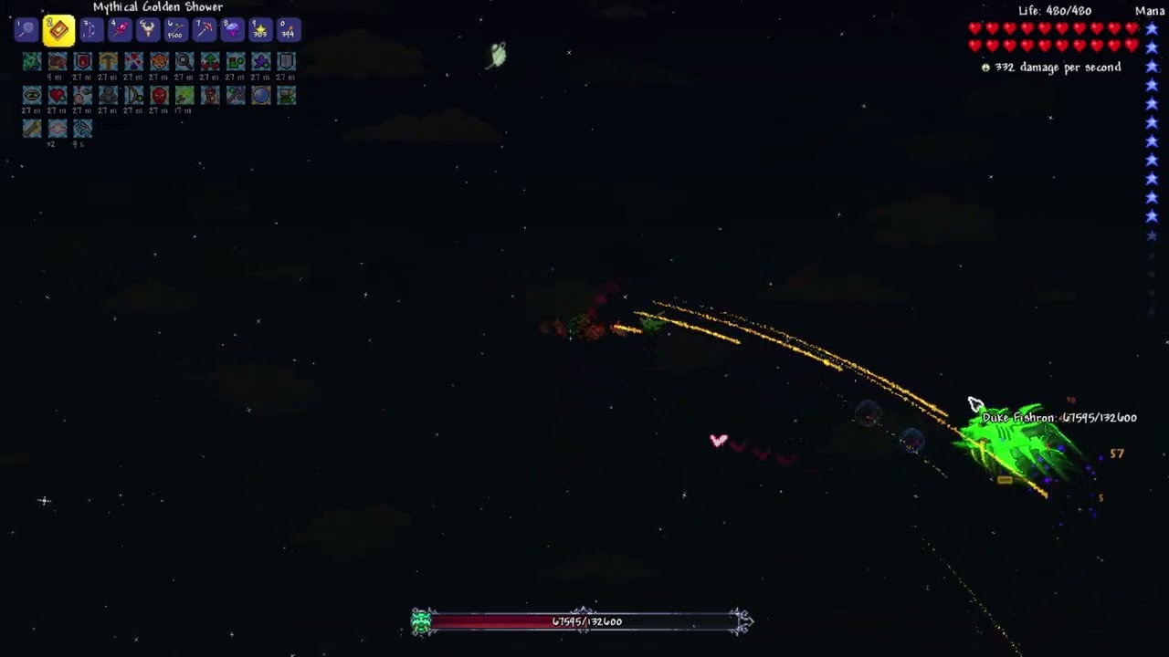 Terraria 1.4.5 Legendary Difficulty Boss Fight - Duke Fishron