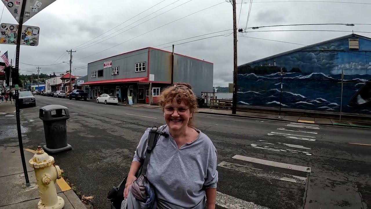 Newport, Oregon USA 2025 - You are There! Port and Bay Area Beach Pier and Walking Tour