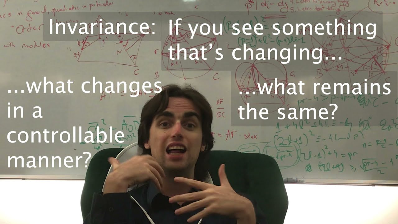 What is invariance (in math competitions)?