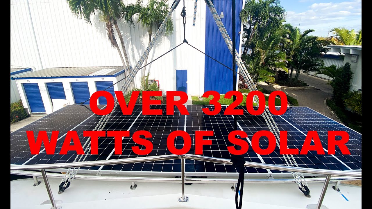 HUGE REFIT at Just Catamarans for our Leopard 58!  New Solar!! New Batteries!!