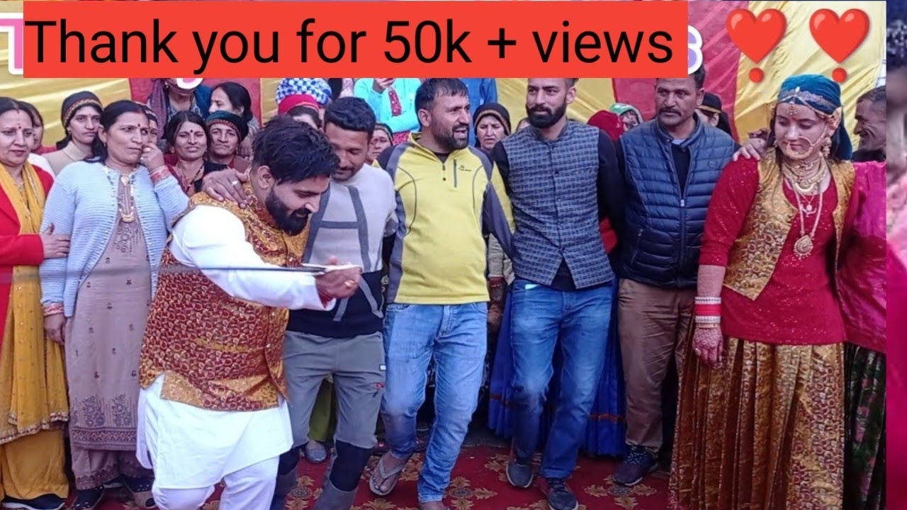 दूल्हा और दुल्हन खूबसूरत डांस 🧡👌|| village Tarli marriage Dulhan Dulhan dance || #jaunsaridance2023