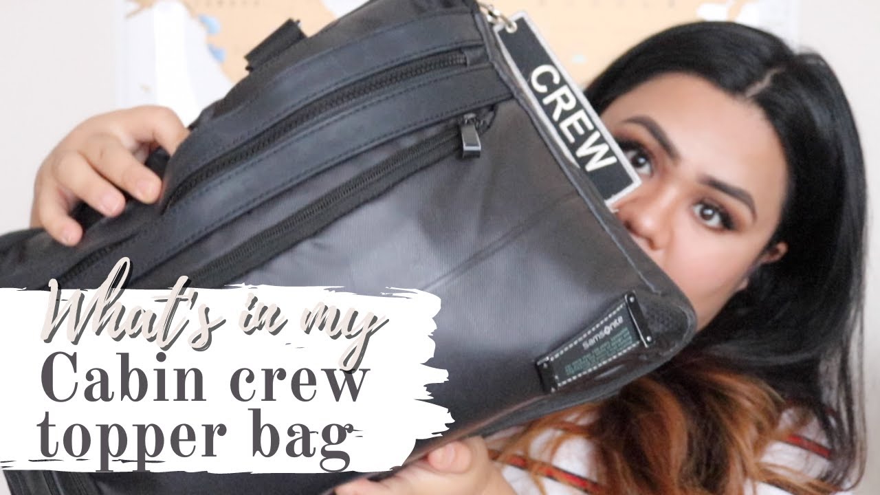 WHAT&rsquo;S IN MY CABIN CREW TOPPER BAG | FLIGHT ATTENDANT