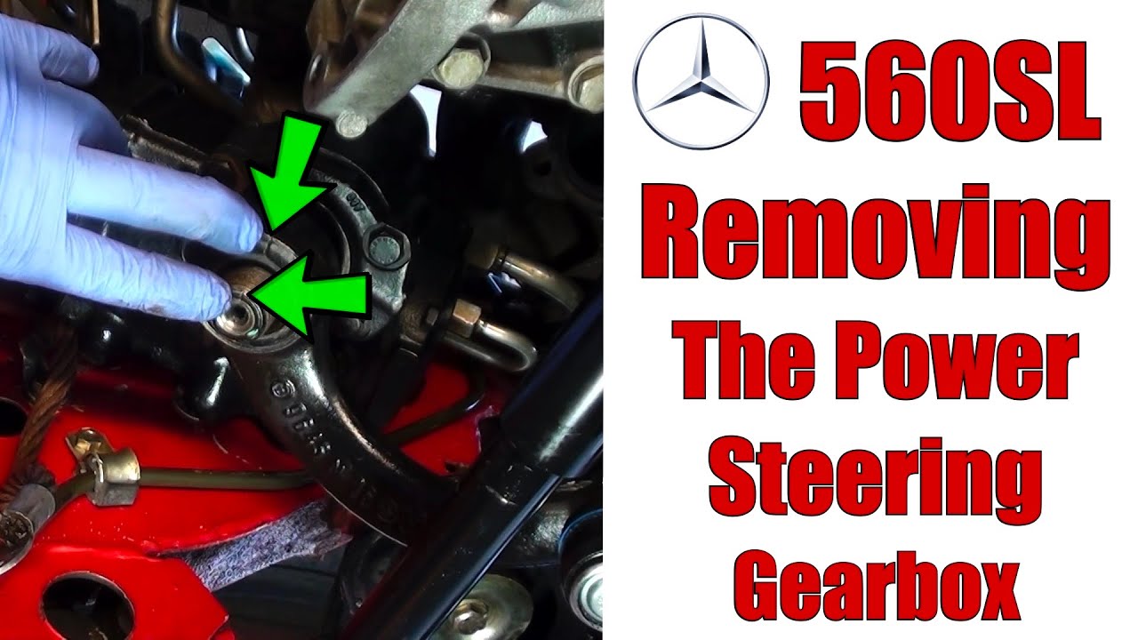 R107 - Removing a Power Steering Gearbox