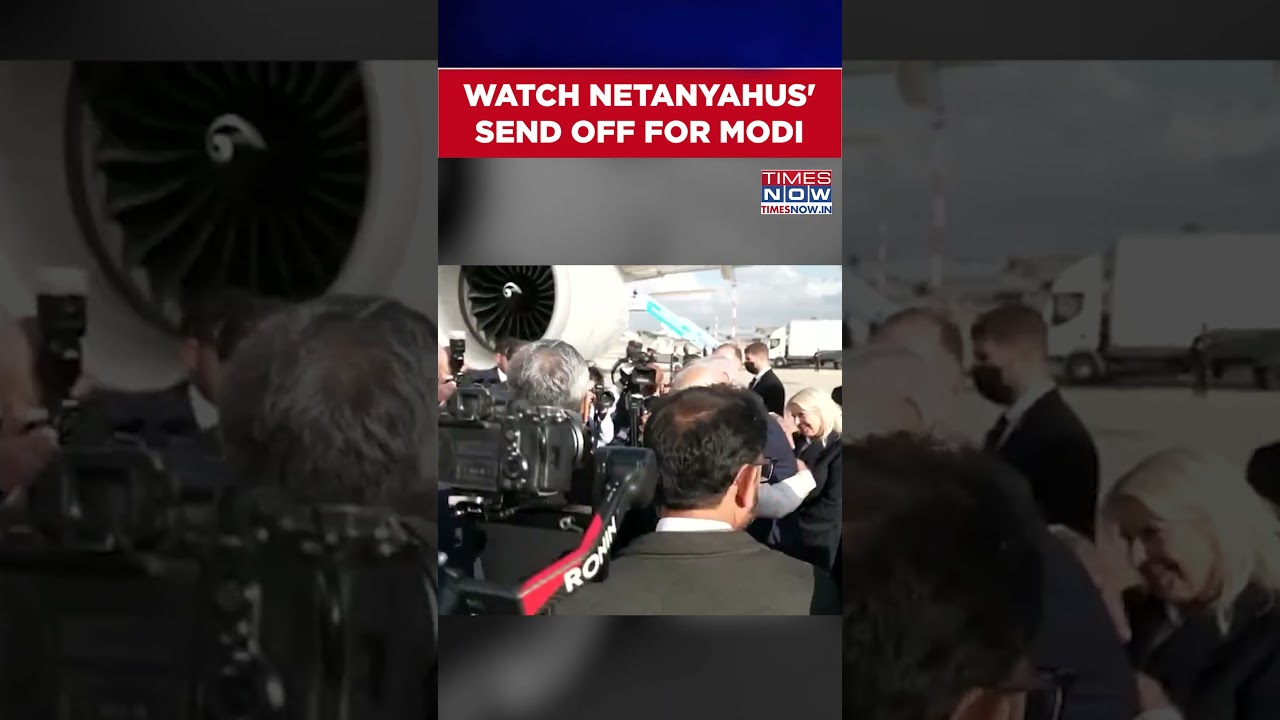 Modi's Israel State Visit Ends: Watch How Netanyahu, Wife Sara Sent Off Indian PM | #shorts