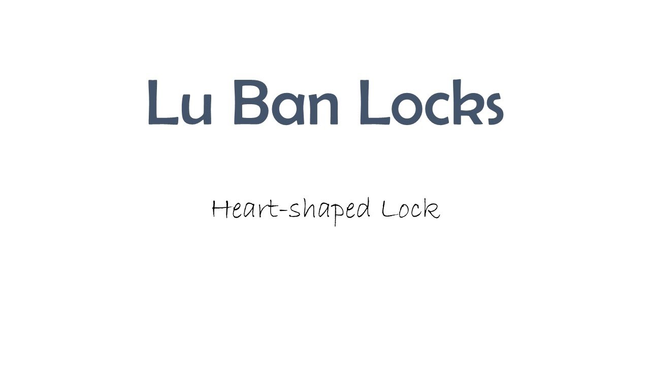 Luban Lock (Burr Puzzle) Tutorial: Part 13 - Heart-shaped Lock