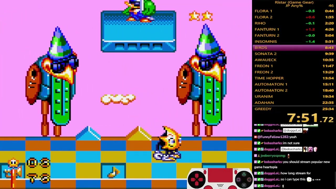 [OLD] Ristar Game Gear - JP any% 25:00