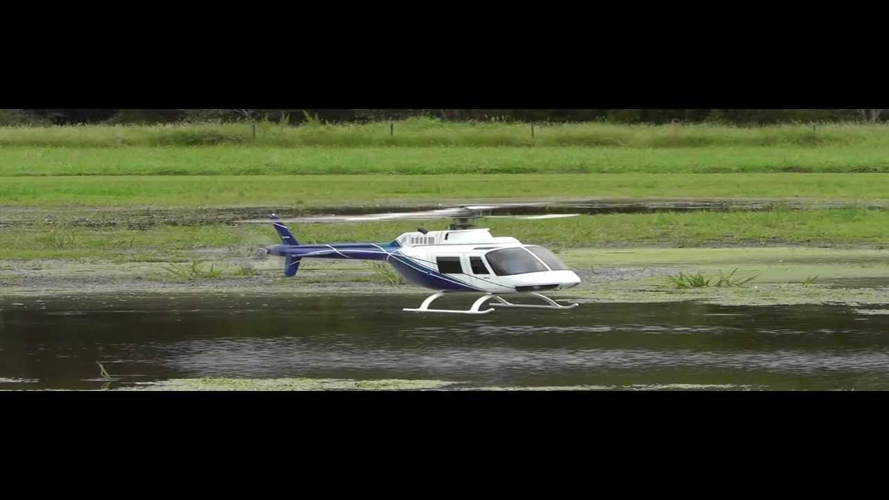 RC Scale Heli Bell 206 Jet Ranger electric with turbine sound module