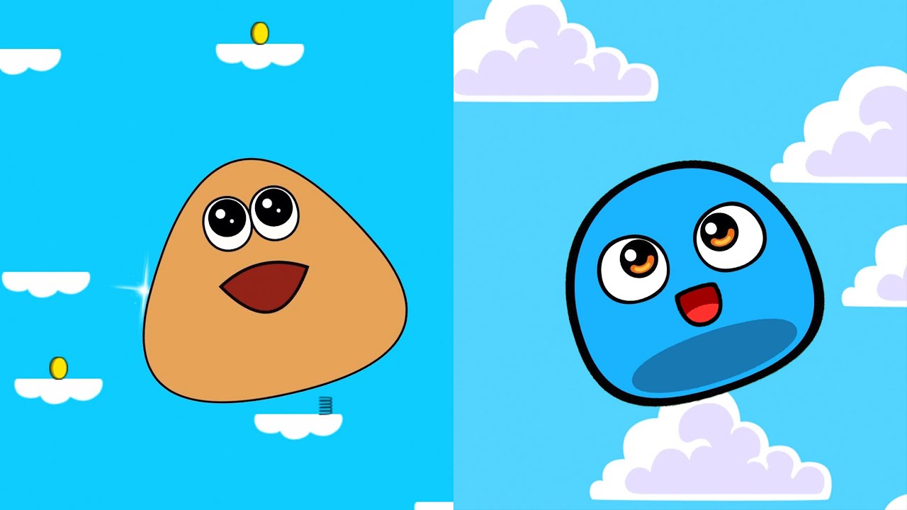 POU vs BOO - SKY JUMP | Pou Vlogs