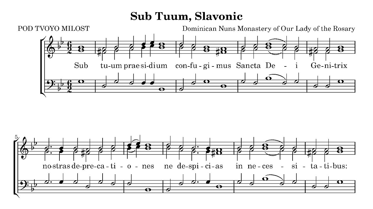 Slavonic Sub Tuum