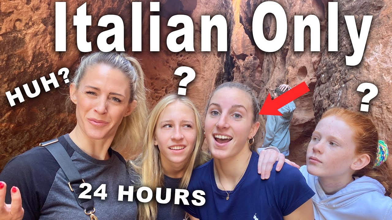 Italian Exchange Student Speaks only Italian for 24 hours