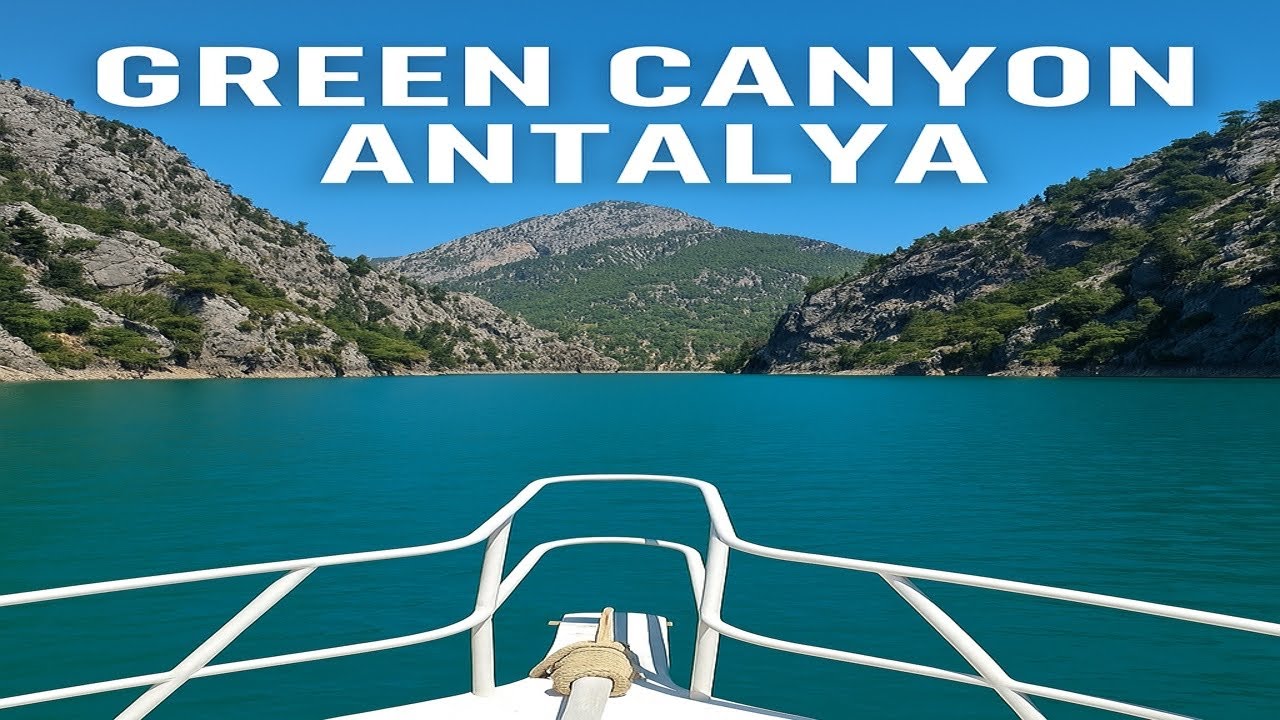 Green Canyon Turkey (Antalya) | Relaxing Boat Trip & Canyon Views [4K]