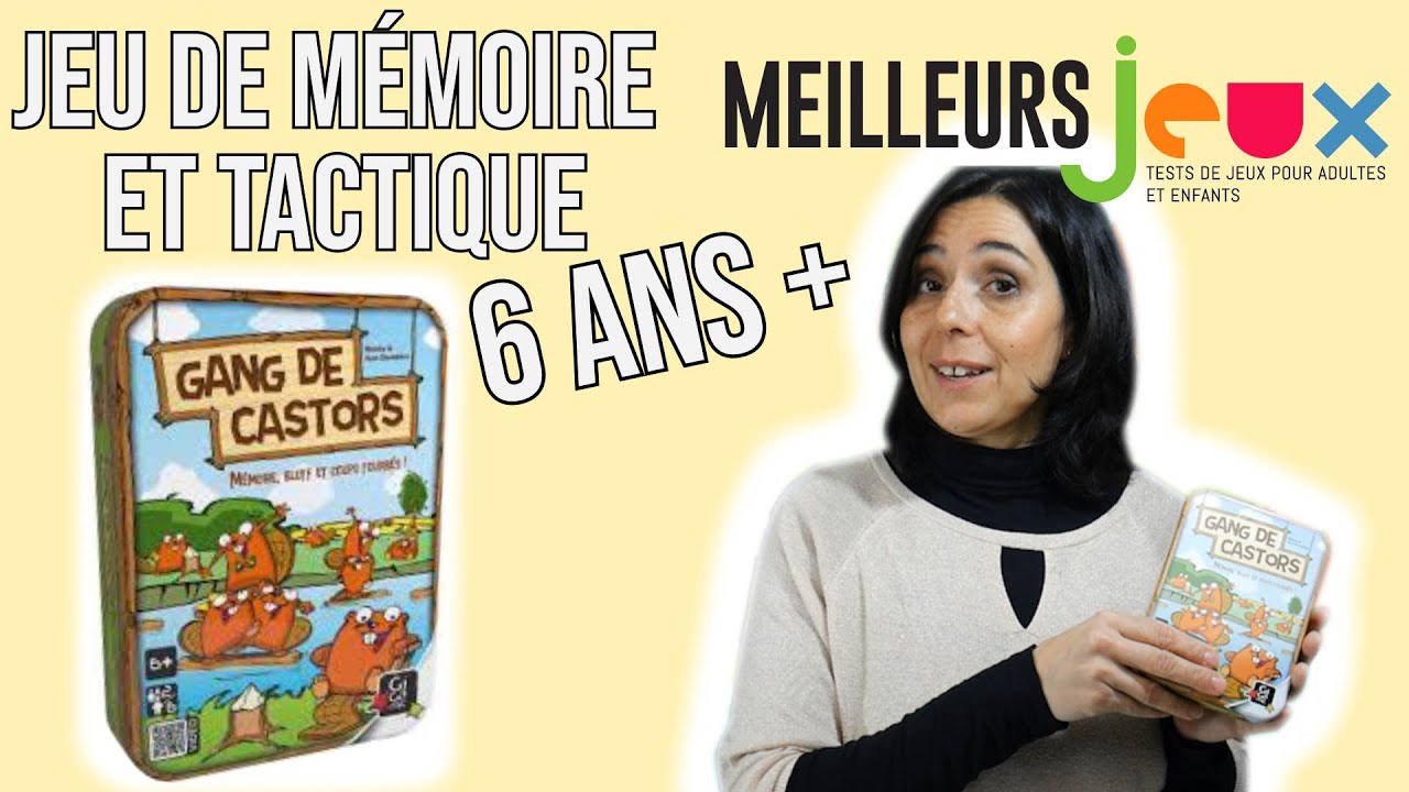 Le Gang des Castors-Gigamic : Jeu de m&eacute;moire et tactique 6 ans et + Test, Avis et R&egrave;gles.