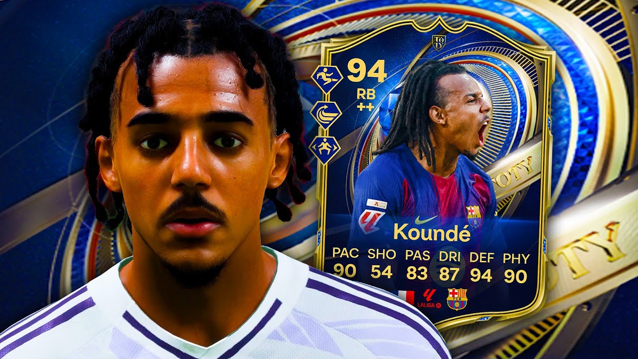 Обзор игрока Kounde FC 26 с рейтингом 94 TOTY