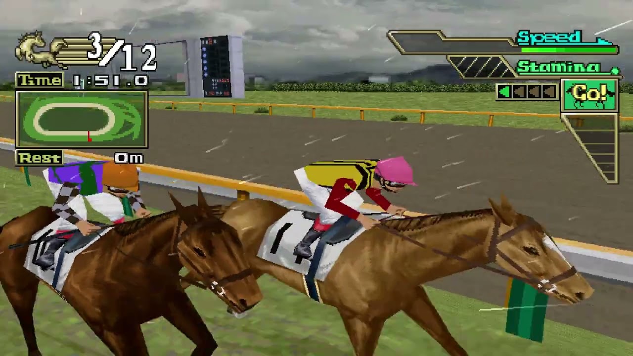 PSX GI Jockey 2000 gameplay part45 賽馬遊戲