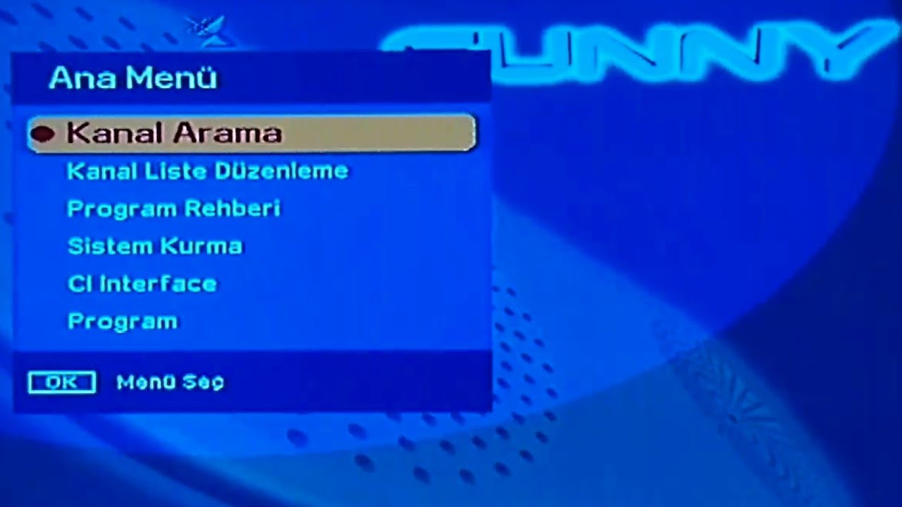 Sunny, Next uydu kanal arama ve kanal taşıma