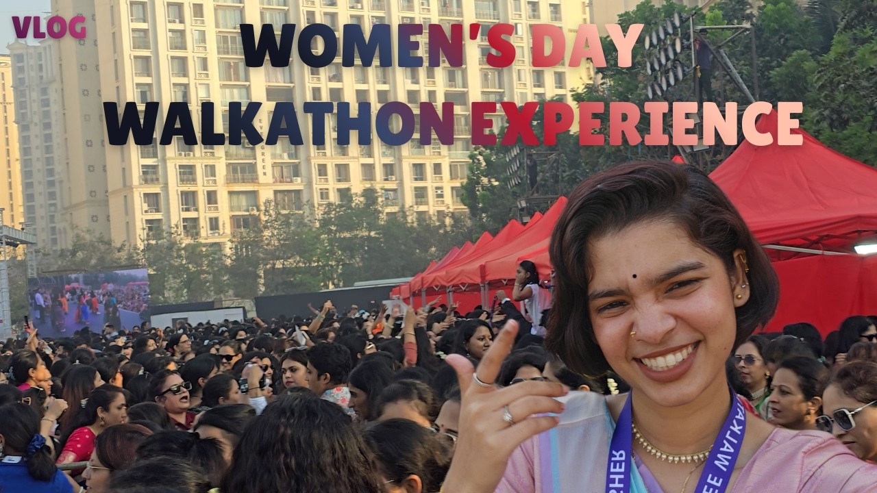 Women’s Day Walkathon Vlog 🚶‍♀️ | So Many People Joined for This Powerful Cause! | #walkathon