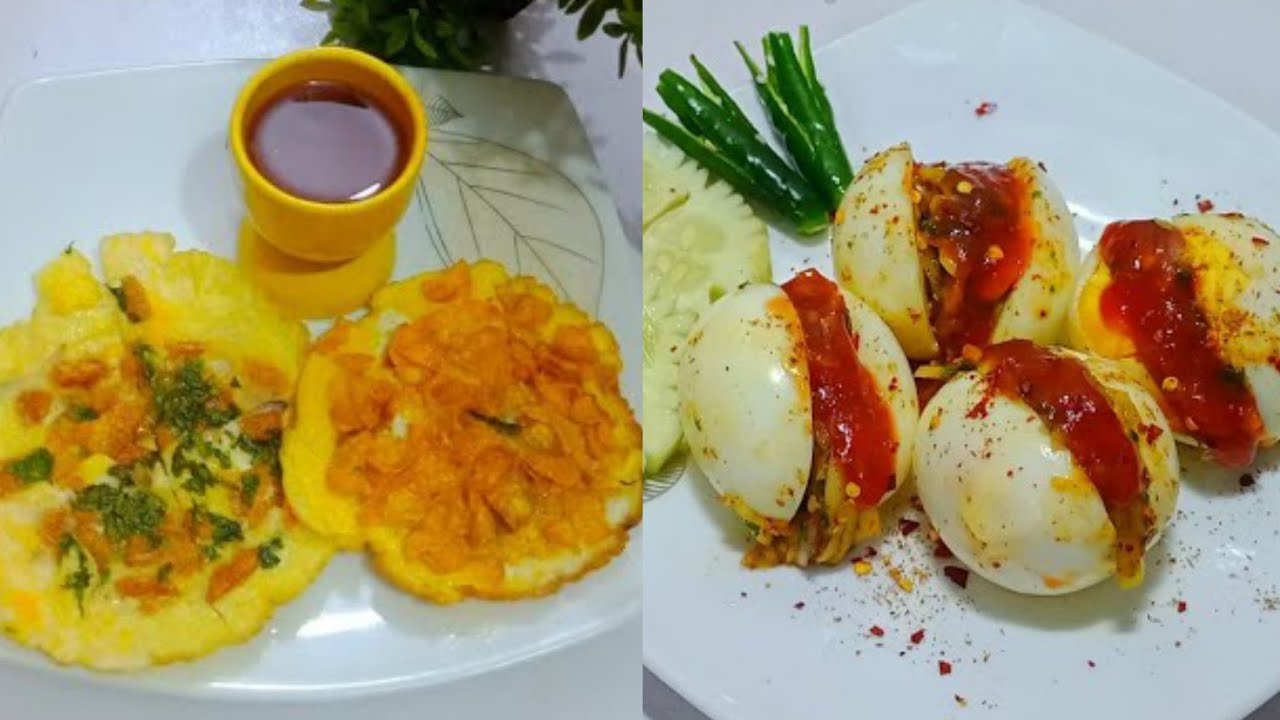 রমজান স্পেশাল ডিমের ২টি সহজ রেসিপি/Viral Egg Masala with Egg Potato Chips Evening Snacks/Street Food